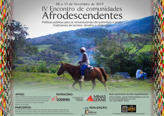 Diamantina sedia o 4º Encontro de Comunidades Afrodescendentes