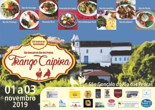 São Gonçalo do Rio das Pedras vai receber o XIV Festival do Frango Caipira