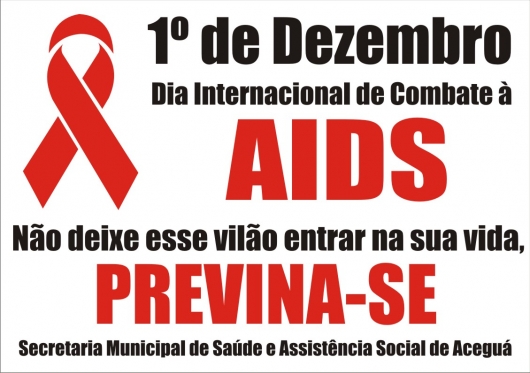 Serro divulga programação para o Dia Mundial de Combate a Aids