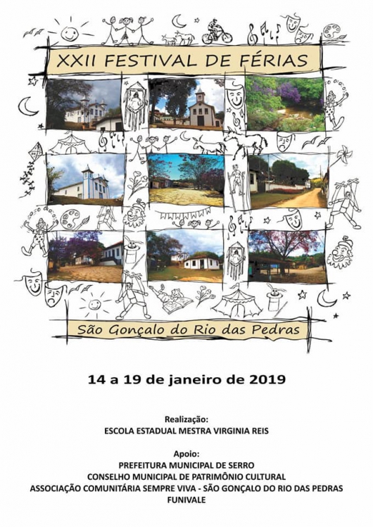 São Gonçalo do Rio das Pedras recebe o XXII Festival de Férias