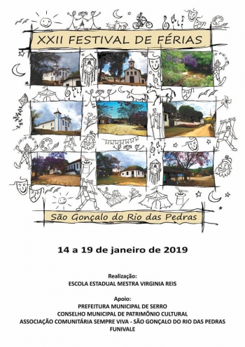 São Gonçalo do Rio das Pedras recebe o XXII Festival de Férias