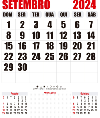 Confira os principais fatos e datas de setembro de 2024