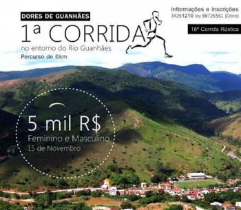 Dores de Guanhães abre inscrições para a 1ª Corrida no entorno do Rio Guanhães