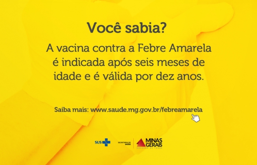 Secretaria de Saúde cria hotsite e esclarece dúvidas sobre a febre amarela e a vacinação