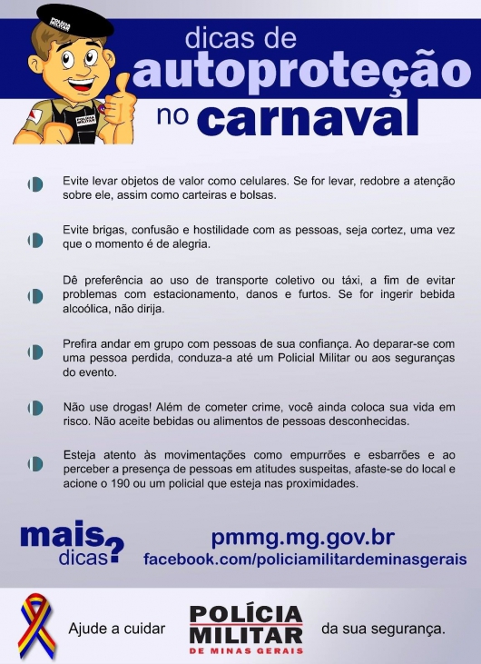 E você confere nesta edição: PM dá dicas de autoproteção para o Carnaval