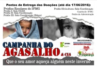 Transformando o frio em calor humano: IFMG/SJE realiza Campanha do Agasalho